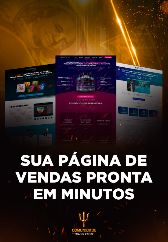 Sua Página de Vendas Pronta em Minutos