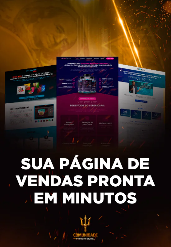 Sua Página de Vendas Pronta em Minutos